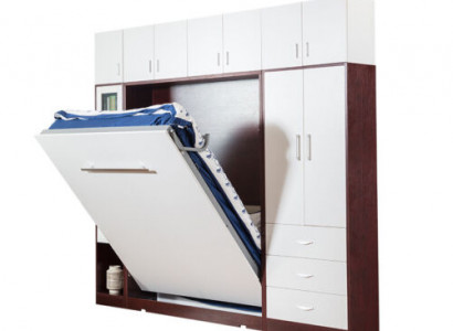 Schrank Bett Wandschrank Betten Wohnwand Schlafzimmer Gästezimmer Möbel Regal